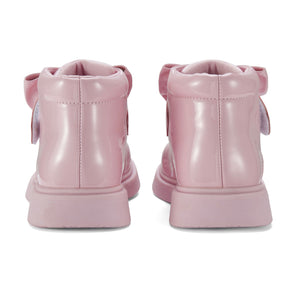 Little A AW25 Bow Boot with Velcro Strap 502  Bowe Pink