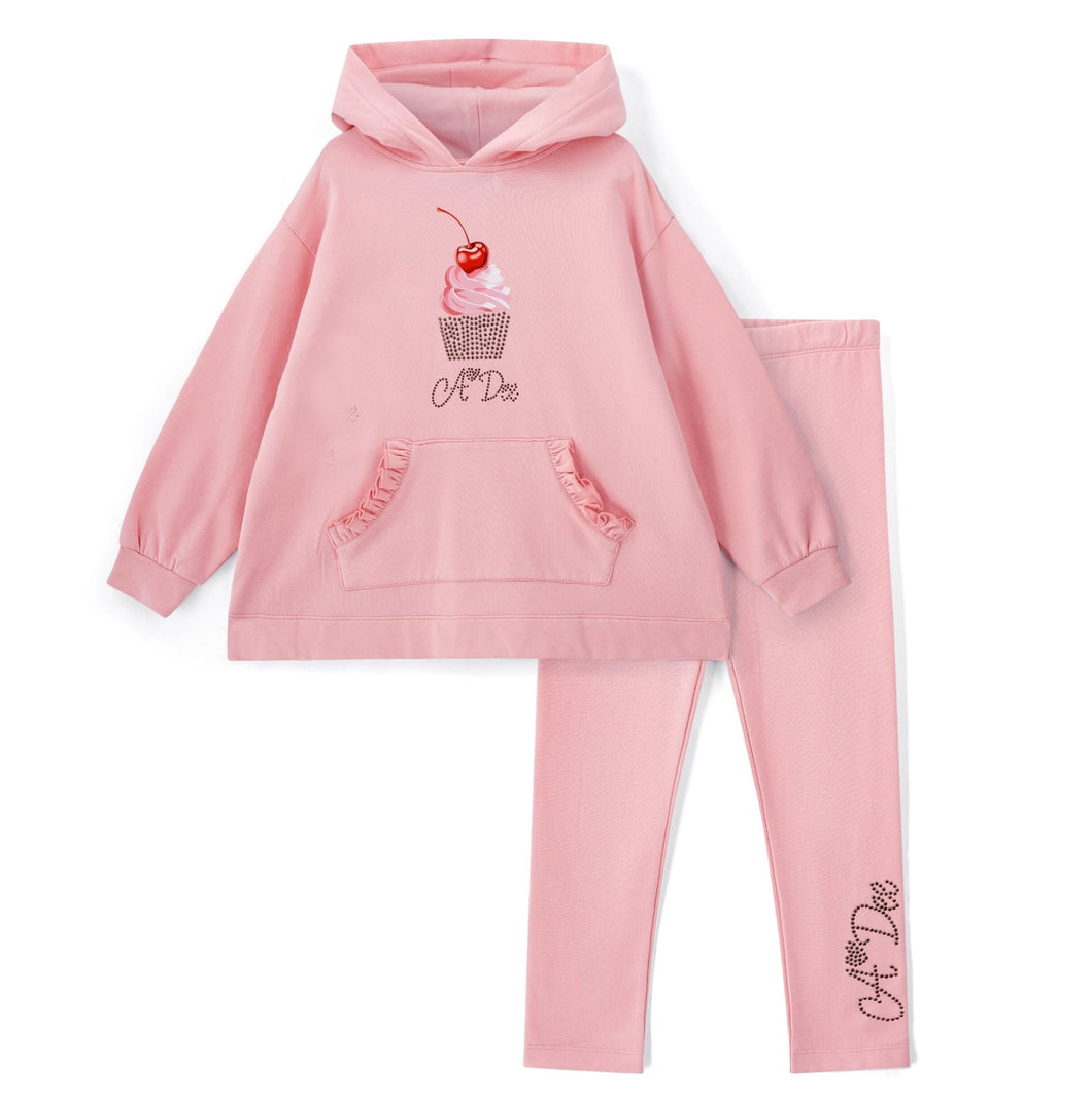 ADee AW25 Hoodie Legging set 516 Molly Rose Pink