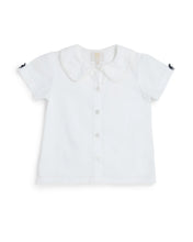 Load image into Gallery viewer, Caramelo school wear 349790 School shirt with grey satin bows
