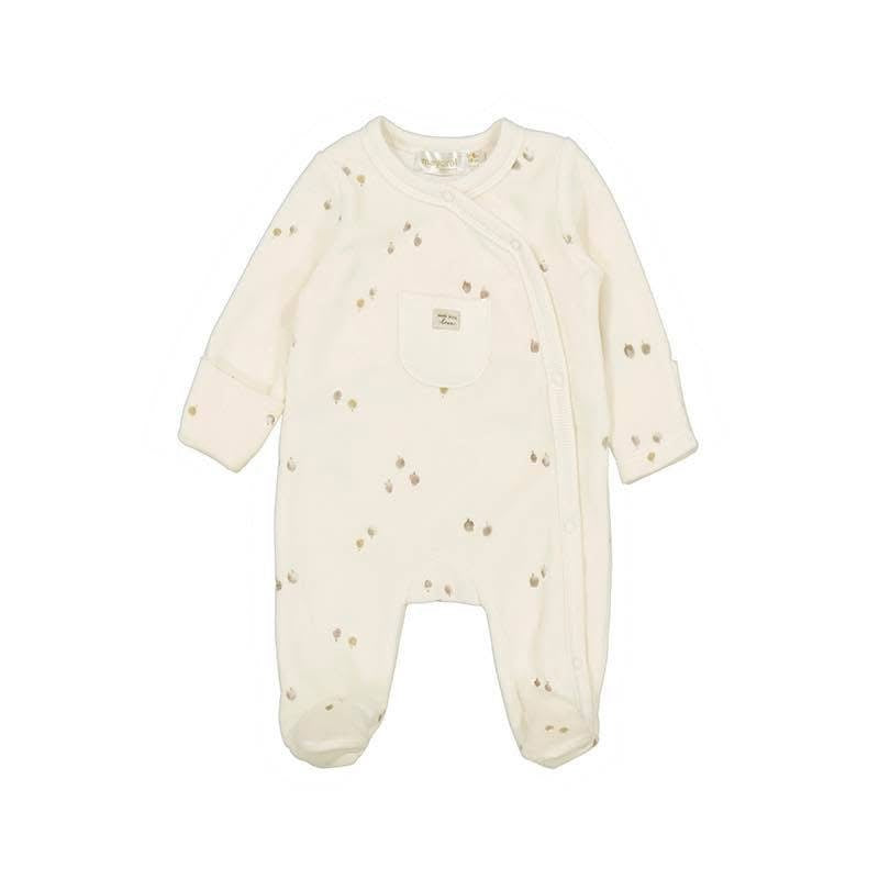 Mayoral AW25 Velour Onesie cream Naturals 2729
