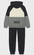 Load image into Gallery viewer, Mayoral AW26  Junior Tracksuit with print on the back 7856 Black