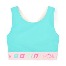Load image into Gallery viewer, Bonini SS26 Colourblock Crop Top 504 FLEX Aruba Blue