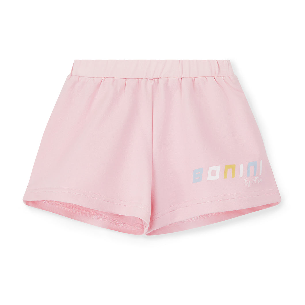 Bonini by ADee SS25 Sport Shorts with Tape Detail 106 Fairy Pink