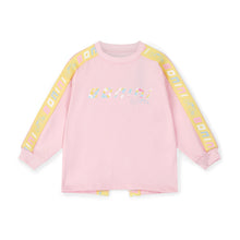 Load image into Gallery viewer, Bonini by ADee SS25 Logo Sweatshirt with Tape Detail Fairy Pink 108