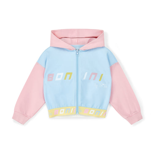Bonini by ADee SS25 Colourblock Logo Zipper 111 Sky Blue