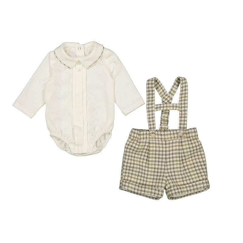 Mayoral AW25 Shorts with Suspender Set Oil 2258