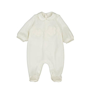 Mayoral AW25 Velour Onesie 2701 Natural Girl Layette