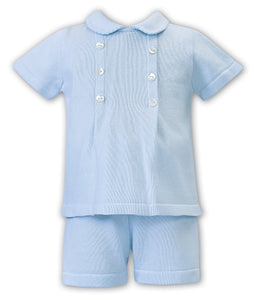 Sarah Louise SS25 Boys Blue 2 piece set C2501
