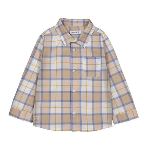 Mayoral AW25 Boy Long Sleeved Checked Shirt 2109