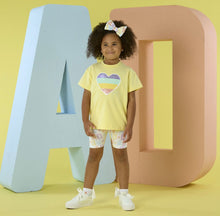 Load image into Gallery viewer, ADee SS26 Initial Print  Cycling Short Set Saz 517 Lemon Cake
