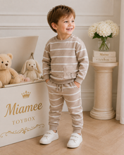 Load image into Gallery viewer, Mayoral AW26 Baby Boy Patterned Pullover &amp; Jogger Set 2416 &amp; 2538 Truffle