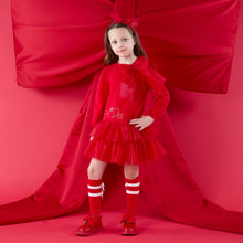 Load image into Gallery viewer, ADee AW26  Brandy Tulle Bow Dress 716 Red