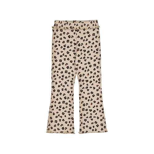 Mayoral AW25 Rib knit flare leggings 4717 Sand
