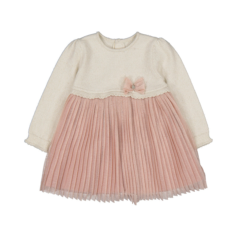 Mayoral AW24  Dress 2906 Blush Baby Girl