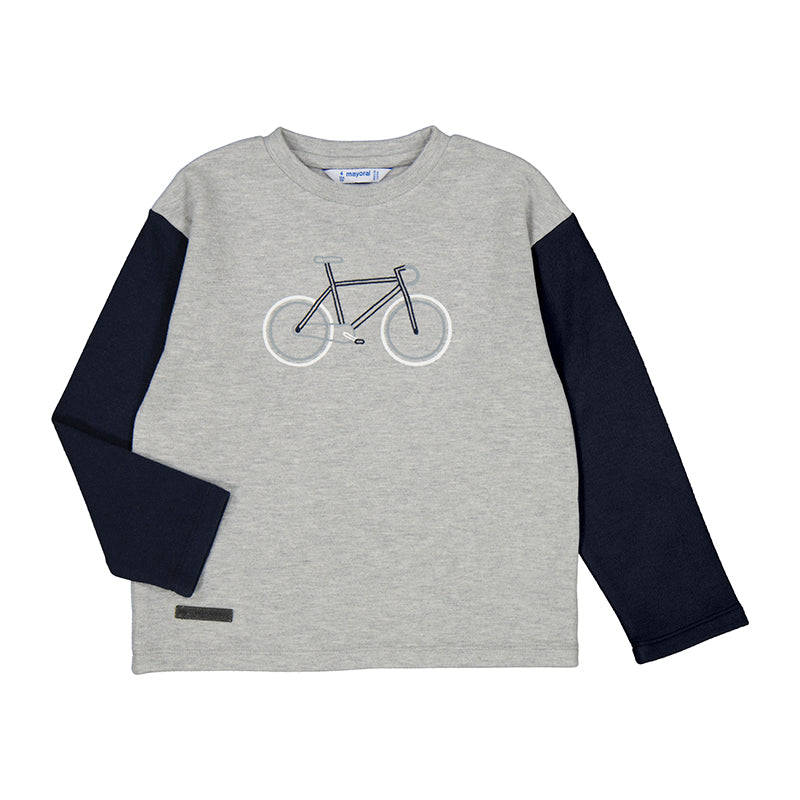 Mayoral AW24 Long Sleeved T-Shirt 4045 Bright Ash Mini Boy