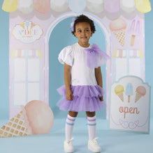 Load image into Gallery viewer, ADee SS26 Sparkle Tulle Frill Dress 706 Bright White