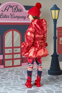 ADee AW24 Glitter Bow Jacket 204 Rihanon Red