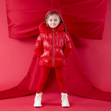 Load image into Gallery viewer, ADee AW26  Avery Short Fur Trimmed Jacket 209 Red