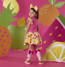 Load image into Gallery viewer, ADee SS26 Tilly Tutti Frutti Print Mix Dress 713 Bright Pink