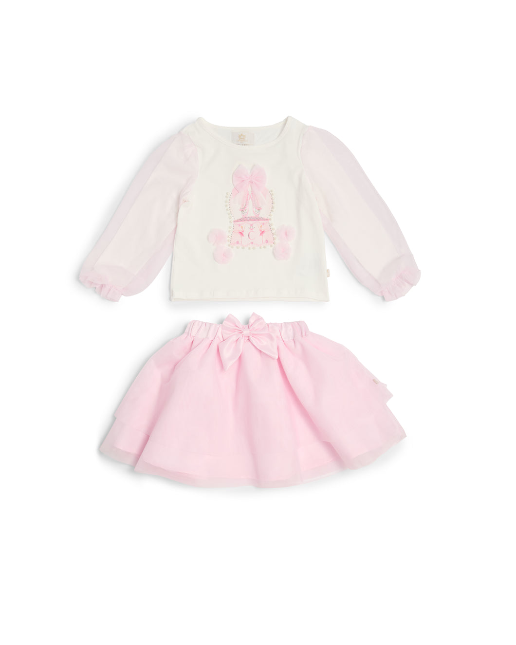 Caramelo Kids AW25 Graphic Skirt Set 3453102 Pink