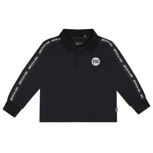 Mitch & Son Junior AW24 Taped POLO Top 616 Clayton Dark Grey