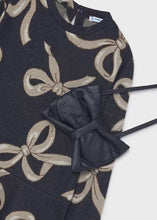 Load image into Gallery viewer, Mayoral AW26 Mini Printed dress with a girl's handbag 4912 Navy