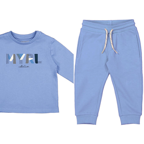 Mayoral AW24 Long sleeved T-Shirt & Joggers 108 & 704 Sky Blue