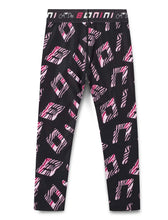 Load image into Gallery viewer, Bonini AW25 Tape Waistband Leggings 308 Black Inspire