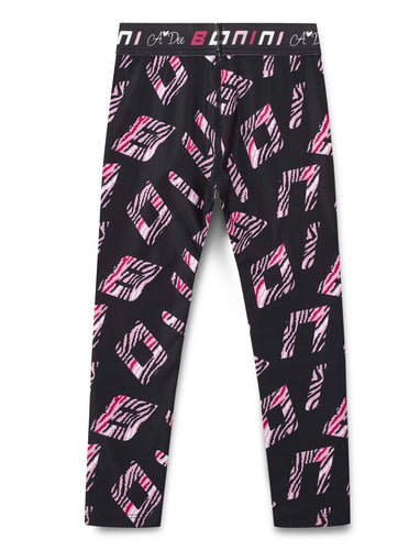 Bonini AW25 Tape Waistband Leggings 308 Black Inspire