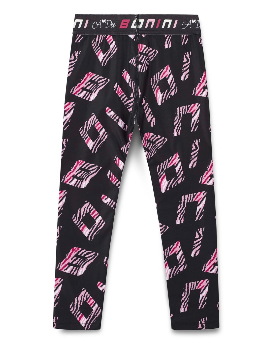 Bonini AW25 Tape Waistband Leggings 308 Black Inspire