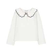 Load image into Gallery viewer, Mayoral AW26 Mini Girl Long Sleeved Blouse &amp; Shorts 4908 &amp; 131