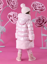 Load image into Gallery viewer, ADee AW26  Aurora Long Fur Trim Jacket 203 Pale Pink
