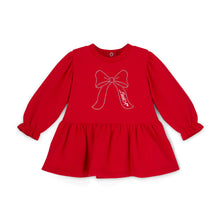 Load image into Gallery viewer, Little A AW26 Girls ESME Red Bow Dress 409