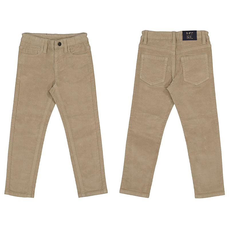 Mayoral AW24 Basic Slim Fit Cord Trousers 537 Mini Boy