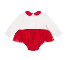 Load image into Gallery viewer, Little A AW25 Tulle Romper 411 Kimberly Red