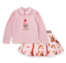 Load image into Gallery viewer, (Copy) ADee AW25 Bear Print Skirt Set 513 Pink Fairy