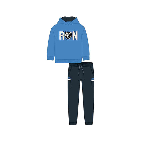 Mayoral AW24 Tracksuit Hoody Cerulean 4877 Mini Boy