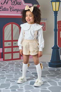 ADee AW24 Shirt and Short Set 506 Ruby Snow White