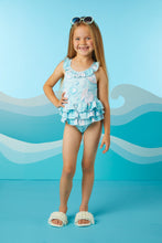 Load image into Gallery viewer, ADee SS24 Pearl Print Swimsuit 716 Ariel Aruba Blue