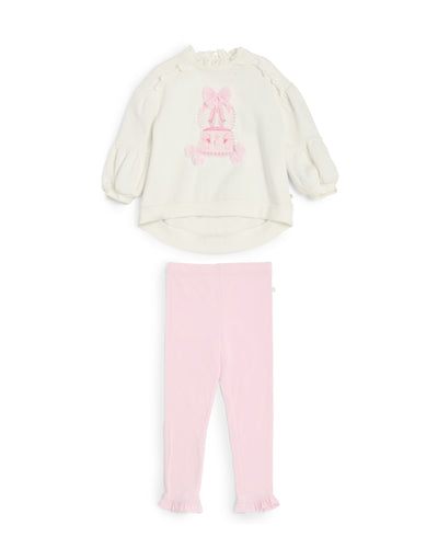 Caramelo Kids AW25 Heavy Weight Graphic Legging Set 3498101 Pink