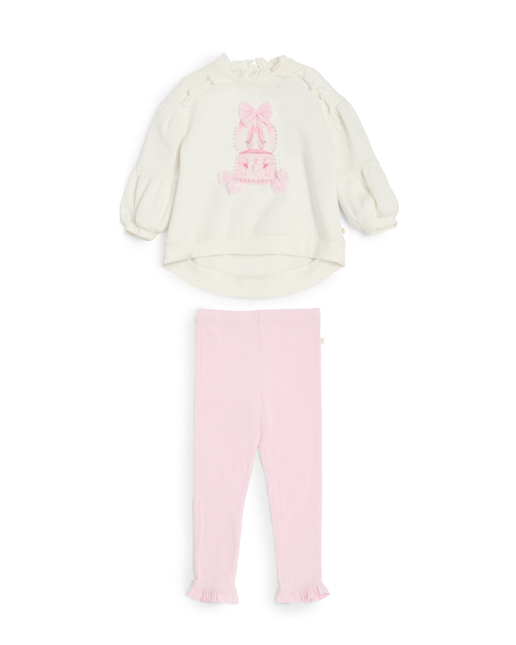 Caramelo Kids AW25 Heavy Weight Graphic Legging Set 3498101 Pink
