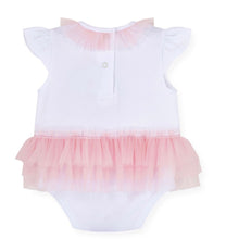 Load image into Gallery viewer, Little A SS26 Octavia 111 Tulle Romper Bright White