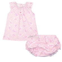 Load image into Gallery viewer, Little A SS26 Olga 109 Romper with Broderie Anglaise Collar Pink Blossom