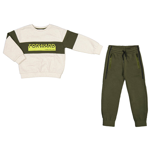 Mayoral AW24 Tracksuit Moss 4885 Mini Boy