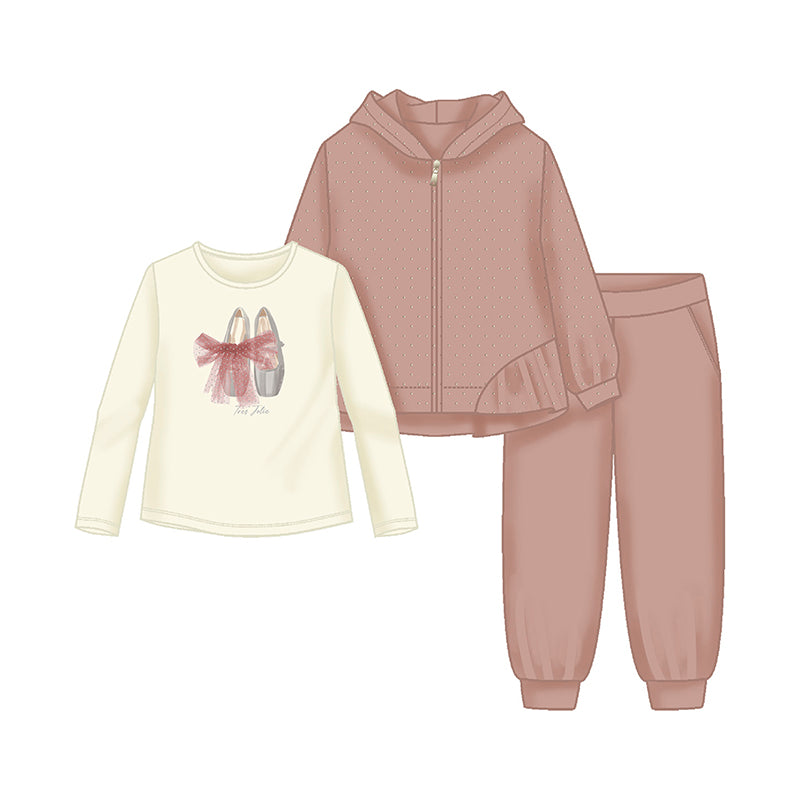 Mayoral AW25 Mini Girls 3 Piece Tracksuit Set Makeup 4892