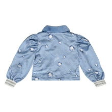 Load image into Gallery viewer, ADee AW24 Faux Fur Diamond Indoor Jacket 302 Piper Iced Blue