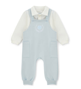 Mitch & Son AW25 Dungaree Polo Set 706 Marshall Sky Blue