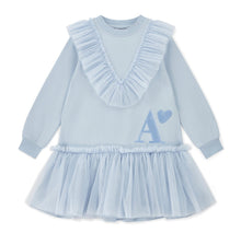 Load image into Gallery viewer, ADee AW25 Sweat Tulle Dress 716 Lacey Powder Blue