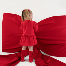 Load image into Gallery viewer, Little A AW26 Girls ESME Red Bow Dress 409