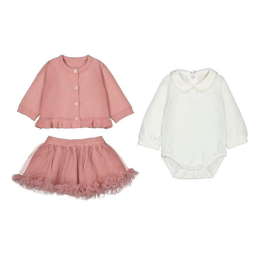 Mayoral AW25 3 Piece Skirt Set 2830 Petal